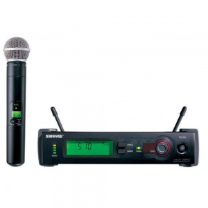 SHURE SLX24E/SM58 P4 702 - 726 MHz профессиональная двухантенная 'вокальная' радиосистема