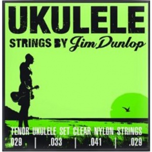 DUNLOP DUY303 Ukulele Tenor струны для укулеле 29-33-41-29, прозрачный нейлон