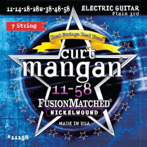 CURT MANGAN 11-58 Nickel Wound (7-String) Set струны для электрогитары