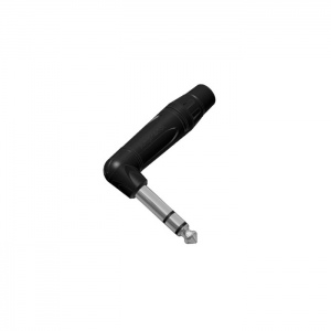 Amphenol ACPS-TB - 1/4” (6.35мм) Phone стерео штекер, угловой, металлический корпус, цвет - черный