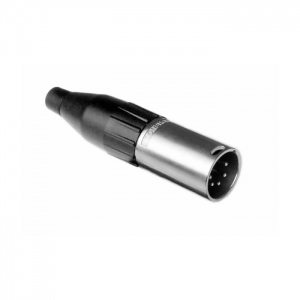 Amphenol AC5M - Разъем XLR кабельный папа , 5 контактов, штекер, точеные контакты, цвет - никель