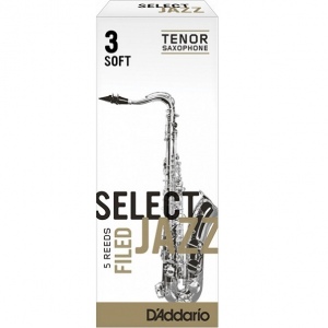 Rico RSF05TSX3S Select Jazz Трость для саксофона тенор, размер 3, мягкая (Soft)