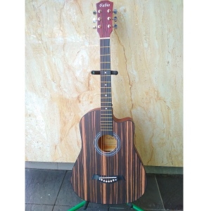 Fabio FB-38E Гитара акустическая с анкером, 38 дюймов, цвет эбони