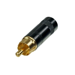 Rean NYS352BG кабельный разъём RCA male, черненый корпус , золоченые контакты, на кабель диаметро