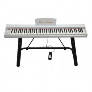 Pierre Cesar DP-121-T-WH цифровое фортепиано, 88 чувствительных к касанию клавиш, 128-голосная полиф